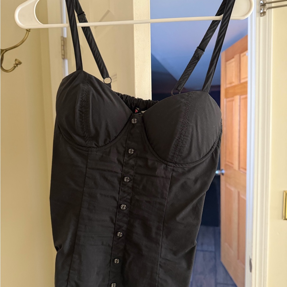 Guess Black Bustier Top